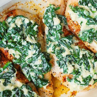 Chicken W/ Creamed Spinach